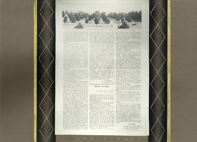 223087 Bladzijde met de achterzijde van een pamflet over de Veetentoonstellingen te Utrecht van 10 tot en met 12 ...